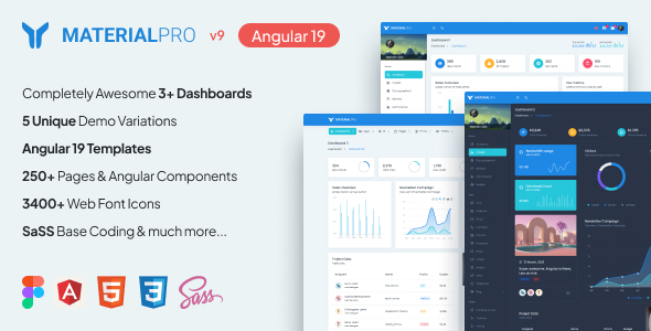 MaterialPro Angular 19 Admin Template