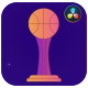 Basketball Sport Icons And Titles for DaVinci Resolve - VideoHive Item for Sale