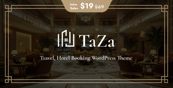 Taza – Travel & Hotel Booking WordPress Theme – 0 Sold!