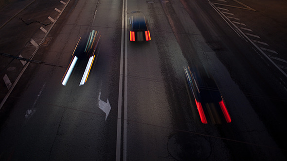 Car Traffic At Night 