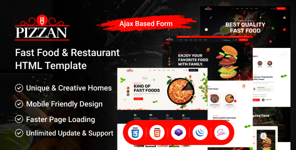 Pizzan - Fast Food and Restaurant HTML Template