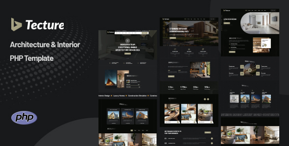 Tecture – Architecture & Interior PHP Template – 0 Sold!