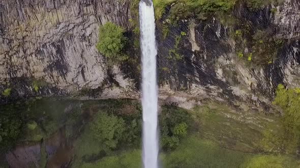 Bride Veil Waterfall in New Zealand