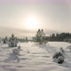 Woman Walking in Deep Snow in Nature on Sunny Winter Day Slow Motion - VideoHive Item for Sale