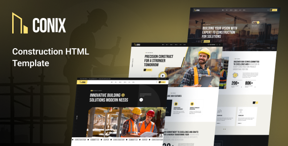 Conix – Construction HTML Template – 0 Sold!