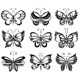 Butterflies Tattoo - GraphicRiver Item for Sale
