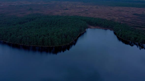 Aerial View of Lake