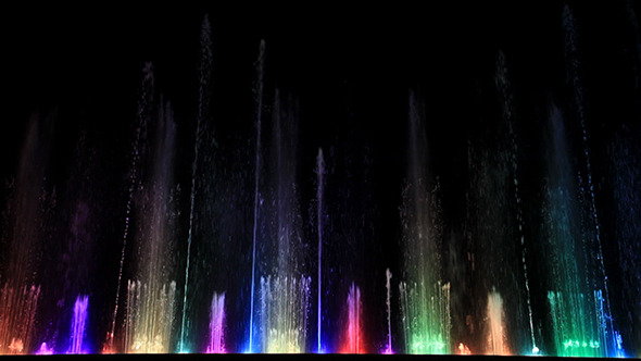 Dancing Beautiful Colorful Fountain