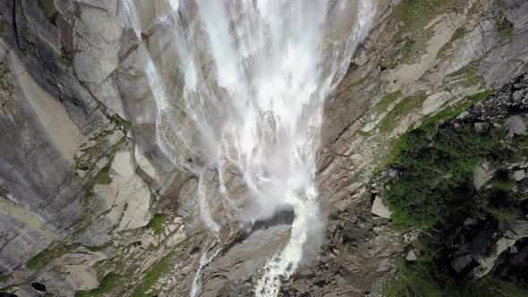Beautiful Waterfall in the Alps