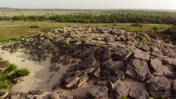 Beautiful Views of the Stone Grave Nature Reserve Zaporozhye Region Ukraine