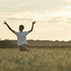 Men Running Through Wheat Field 3 - VideoHive Item for Sale