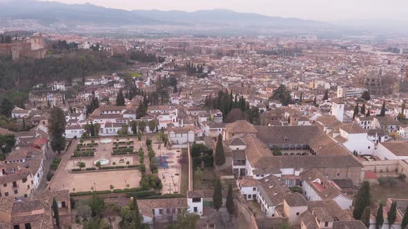 Aerial view of buildings