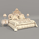 Classic European Style Bed Set 69 - 3DOcean Item for Sale