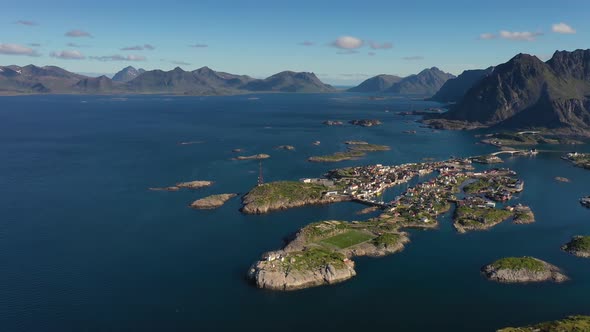 Henningsvaer Lofoten Is an Archipelago in the County of Nordland, Norway