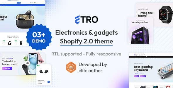 Etro - The Electronics & Gadgets Shopify 2.0 Theme