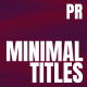 Minimal Titles - VideoHive Item for Sale