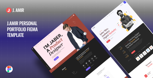 Amir - Personal Portfolio Figma Template