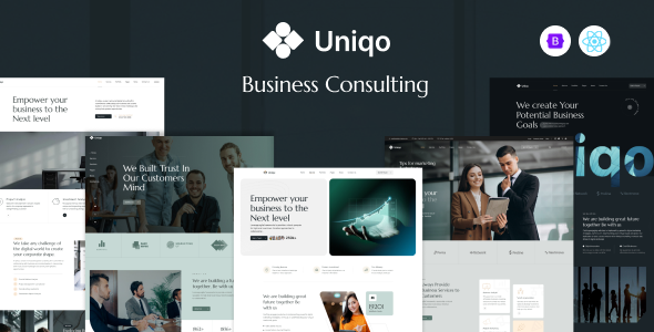 Uniqo – Business Consulting React Template – 0 Sold!