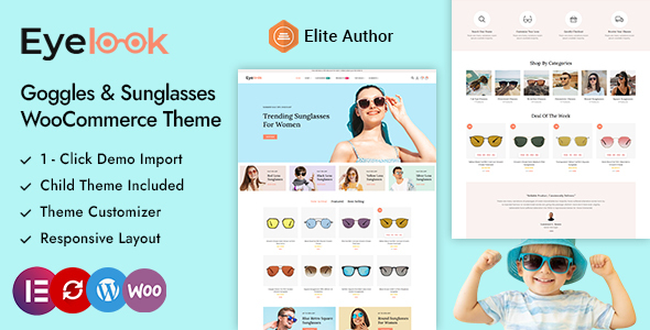 Eyelook – Sunglasses and Eyewear Store WordPress WooCommerce Theme – 0 Sold!