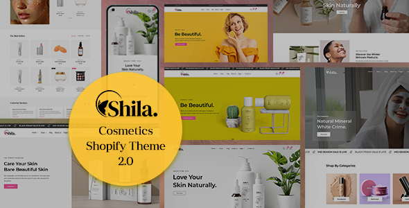 Shila - Cosmetics & Skincare Modern eCommerce Shopify Store Theme