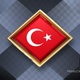 Turkey Flag Rotating Badge 4K Looping with Transparent Background - VideoHive Item for Sale