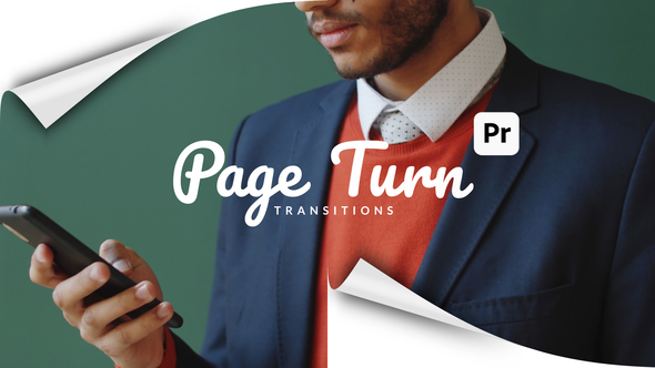 Page Turn Transitions for Premiere Pro | Realistic Book & Magazine Flip MOGRT