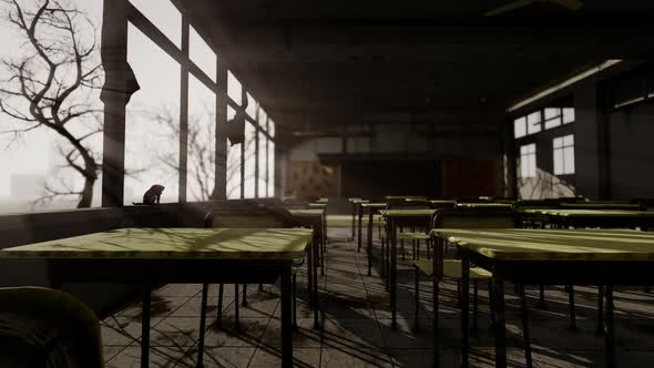 Abandoned School Classroom