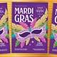 Mardi Gras Party Flyer - GraphicRiver Item for Sale