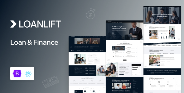 Loanlift – Loan & Finance React Template – 0 Sold!