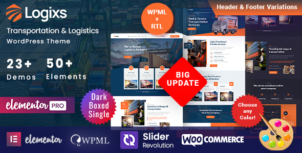 Logixs - Transport Logistics WordPress