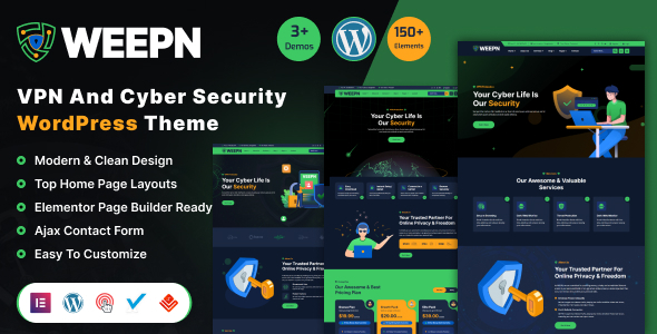 Weepn – VPN & Cloud Services WordPress Theme – 0 Sold!