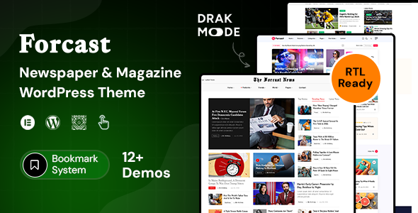 Forcast – Newspaper & Magazine WordPress Theme – 0 Sold!