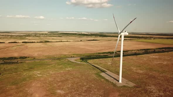 Wind Farms Operate in the Agricultural Field