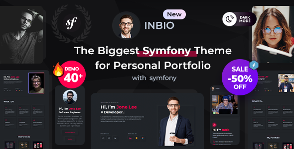 InBio - Personal Portfolio Symfony Template