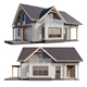 One-story house with an attic - 3DOcean Item for Sale