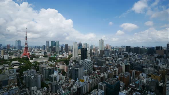 Beautiful architecture building in Tokyo city Japan