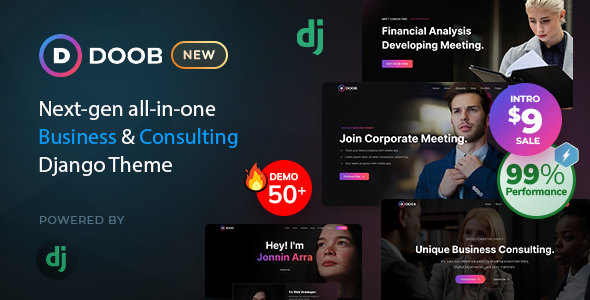 Doob – Business & Consulting Django 5 Template – 0 Sold!