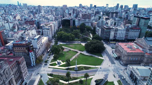 Buenos Aires Argentina. Downtown landscape of tourism landmark city.