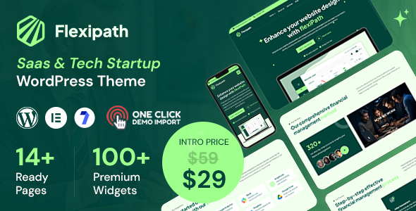 Flexipath – Saas and Tech Startup WordPress Theme – 0 Sold!