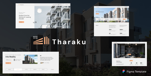 Tharaku – Real Estate Figma Template – 0 Sold!