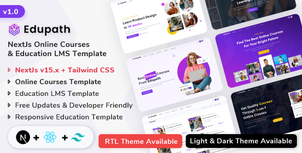 Edupath – NextJs Online Courses & Education LMS Template – 0 Sold!