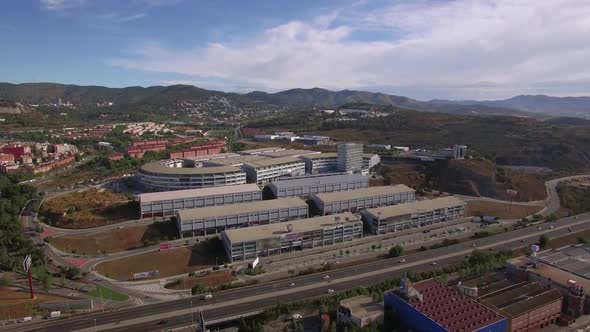 Aerial Shot of Shopping Centres in Barcelona