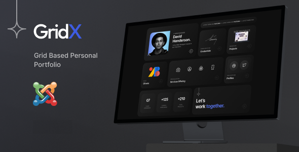 Gridx - Personal Portfolio Joomla Template