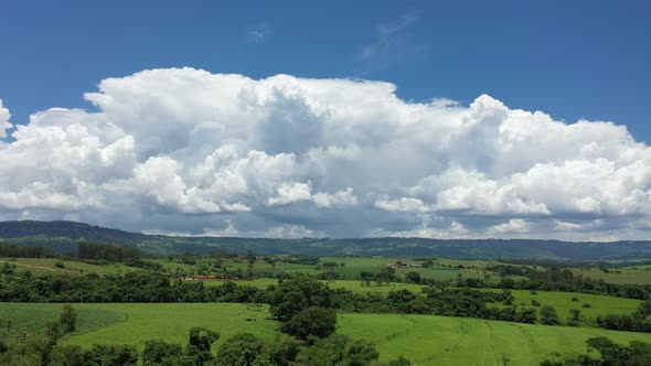 Farming landscape at countryside rural scenery.