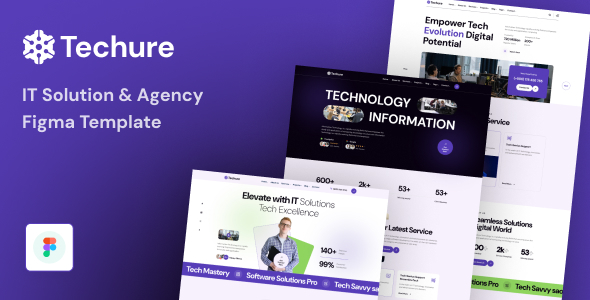 Techure – IT Solution & Agency Figma Template – 0 Sold!