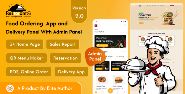 Restaurant POS & Delivery App with QR Code Menu & Table Ordering