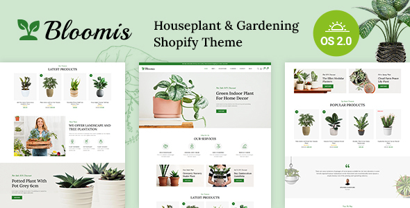 Bloomis – Garden Plants Store Shopify 2.0 Responsive Theme – 0 Sold!