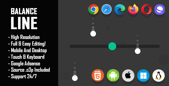 Balance Line - HTML5 Game (Construct 3 / c3p)