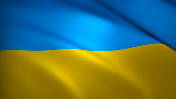 Ukraine Flag Waveing 4K