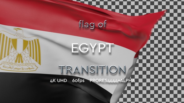 Flag of Egypt Transition | UHD | 60fps